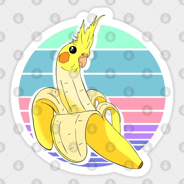 Aesthetic Banana Cocktiel Doodle Pastel Sticker by FandomizedRose